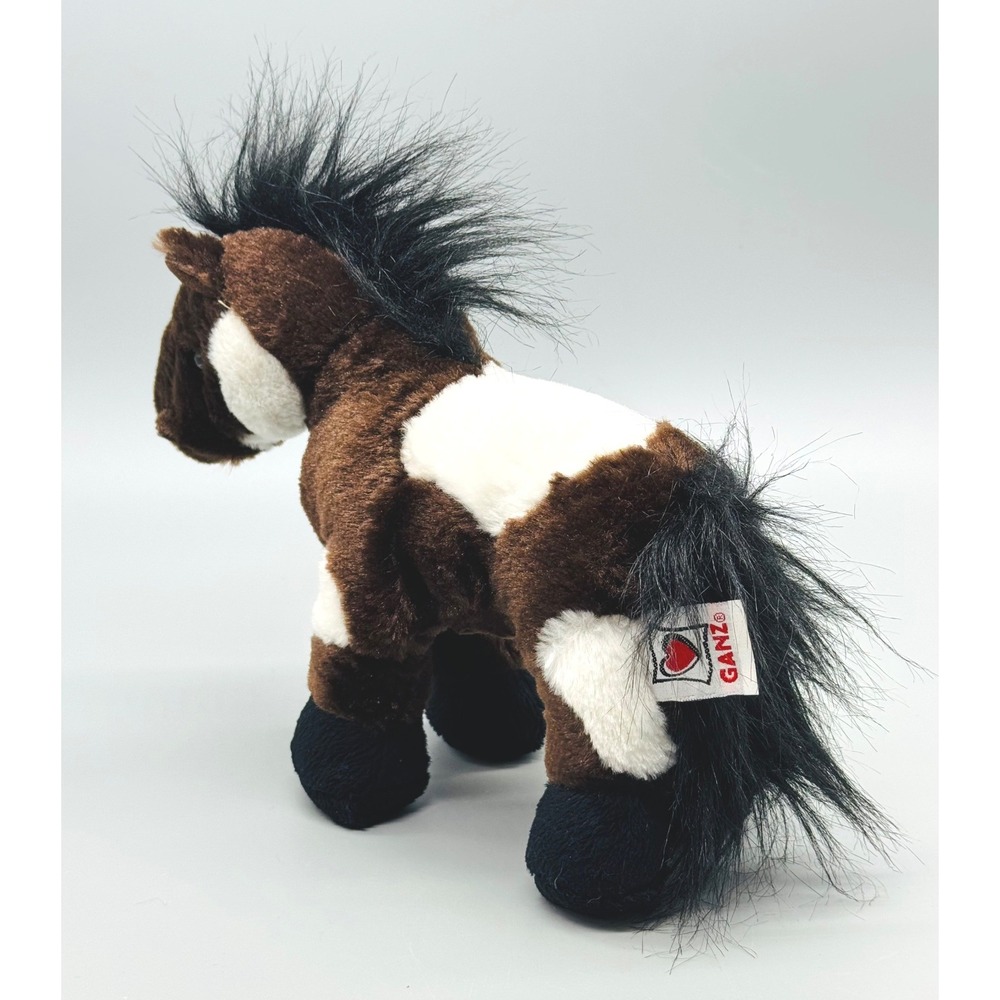 Ganz Webkinz Plush Horse Lot Clydesdale Pinto Grey Arabian HM139 HM147 HM098 - Picture 7 of 14